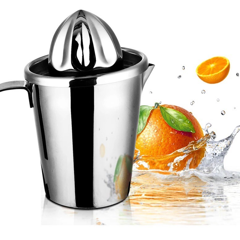 German Style Stainless Citrus Squeezer with Cup 居家品質 德國柳橙榨汁杯Eco-friendly,Easy to clean,Save Time and Effort,Sturdy