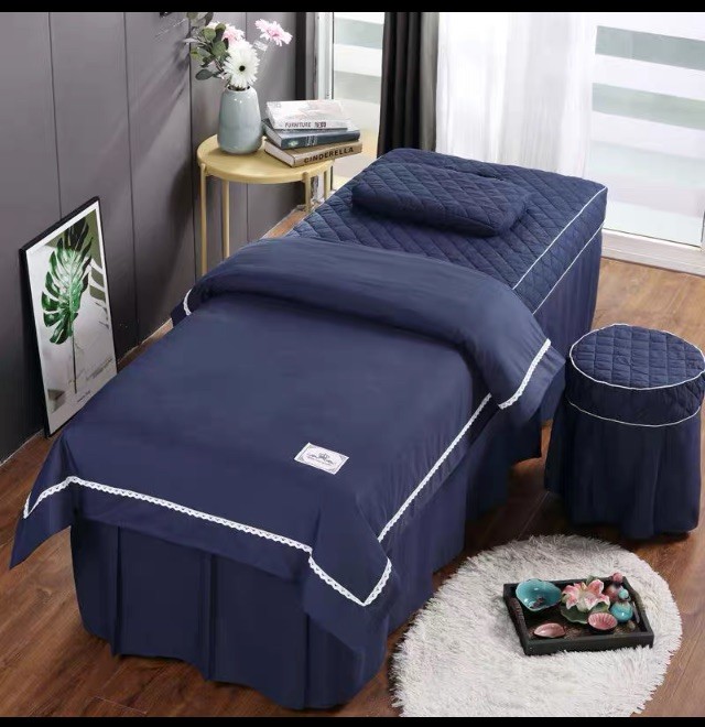 [單床罩一件] 美容院  顏色任選 [粉 灰 深藍  紫  淺綠  淺紫 ]   床包 美容床 SPA 床包組 美容床罩 法蘭絨 床包 混棉 質感好