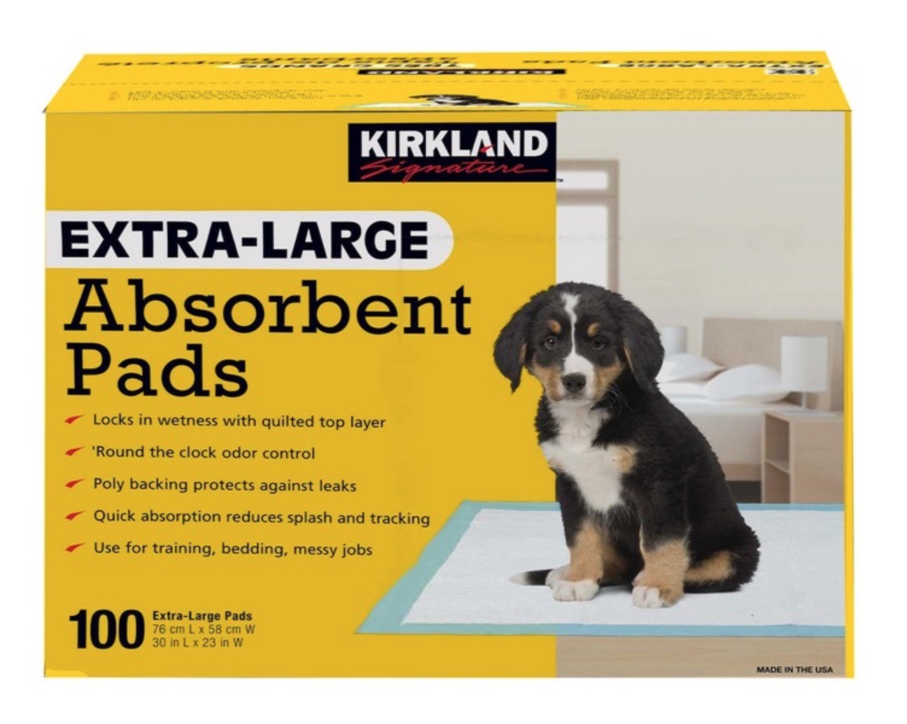 [寵物用品] Kirkland Signature 科克蘭 多用途高吸收力吸水墊 100張 Kirkland Signature Extra Large Absorbent Pads 100 Count