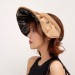 新款戶外防曬空頂黑膠貝殼帽 甜美 髮箍 可折疊 遮陽帽