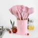 匠心 職人 粉紅廚具 無毒 矽膠11件組 付收納桶Craftsmanship, Pink Kitchen Utensils Non-toxic, Silicone 11-piece Set With Storage Bucket, Easy to carry, Used Widely, Large Capacity, Space arranger
